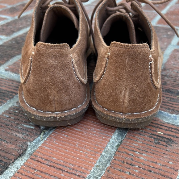 Clarks Tan Leather Lace-Up Loafers - Picture 3 of 6